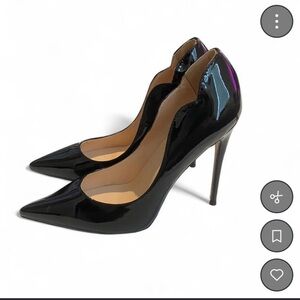 Classic Black Patent Pointed-Toe Stiletto Pumps